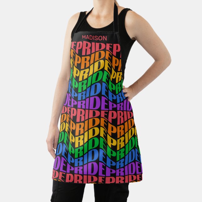 Delantal Nombre Personalizado Orgullo (in situ)