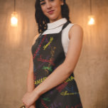 Delantal Nombre personalizado Patrón personalizado repetiti<br><div class="desc">Este diseño se puede personalizar eligiendo la opción personalizar para añadir texto o realizar otros cambios. Si este producto tiene la opción de transferir el diseño a otro artículo, asegúrese de ajustar el diseño para que se ajuste si es necesario. Contáctame en colorflowcreations@gmail.com si deseas tener este diseño en otro...</div>