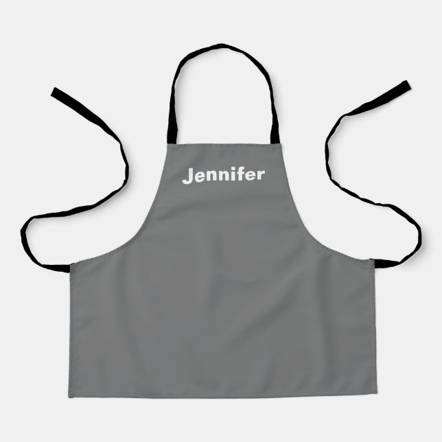 Delantal Nombre personalizado personalizado personalizado c (Anverso)