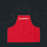 Delantal Nombre personalizado personalizado personalizado c<br><div class="desc">Nombre personalizado personalizado personalizado de color sólido rojo. La fuente se puede cambiar haciendo clic en el botón "Editar diseño".</div>