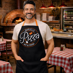 Delantal NOMBRE personalizado Pizza italiana fresca calient