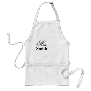 Delantal Nombre Personalizado Sra Smith