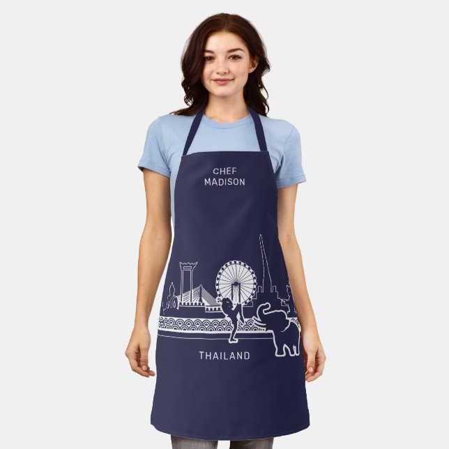 Delantal Nombre personalizado Tailandia (Gastado)