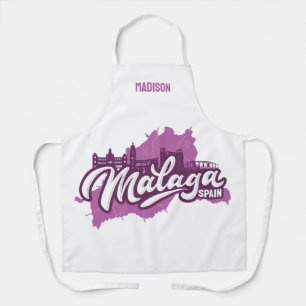 Delantal Nombre personalizado / Texto Málaga España