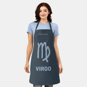 Delantal Nombre personalizado / Texto Rótulo zodiaco Virgo