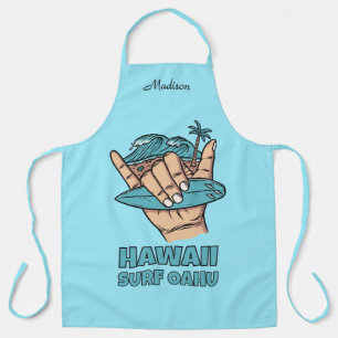 Delantal Nombre personalizado y ubicación Surf Shaka