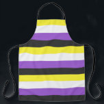 Delantal NonBinary Flag<br><div class="desc">Bei uns findest du eine einzigartige Kollektion mit moderne,  coole und lustige NonBinary Pride Motive. Stöbere durch unsere Vielfalt und finde jetzt Dein passendes Lieblingsteil!</div>