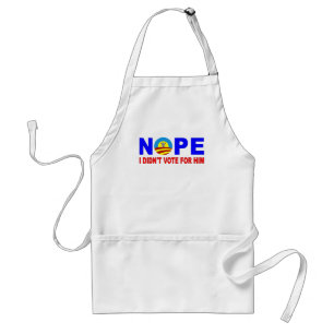 DELANTAL  NOPE NO VOTÉ POR ÉL