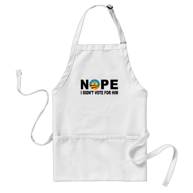 DELANTAL  NOPE NO VOTÉ POR ÉL (Frente)