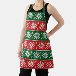 Delantal Nordic Noel Tejido