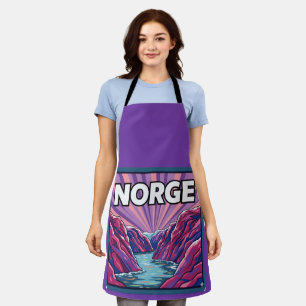 Delantal Norge Noruega fiordos de Geiranger Fiordos Apron