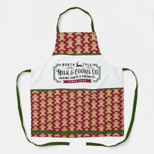 Delantal North Pole Milk & Cookie Co.   Cookies de pan de j