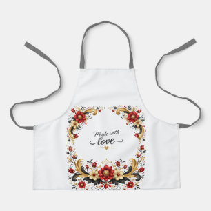 Delantal Noruego Rosemaling para Mujeres