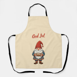 Delantal Norwegian Nisse God Jul Christmas Apron