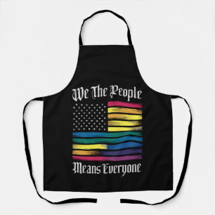 Delantal Nosotros El Pueblo Significa Todos LGBT Orgullo Ga