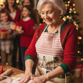 Delantal NOSOTROS TE AMAMOS NANA Abuela Collage de fotos Ro