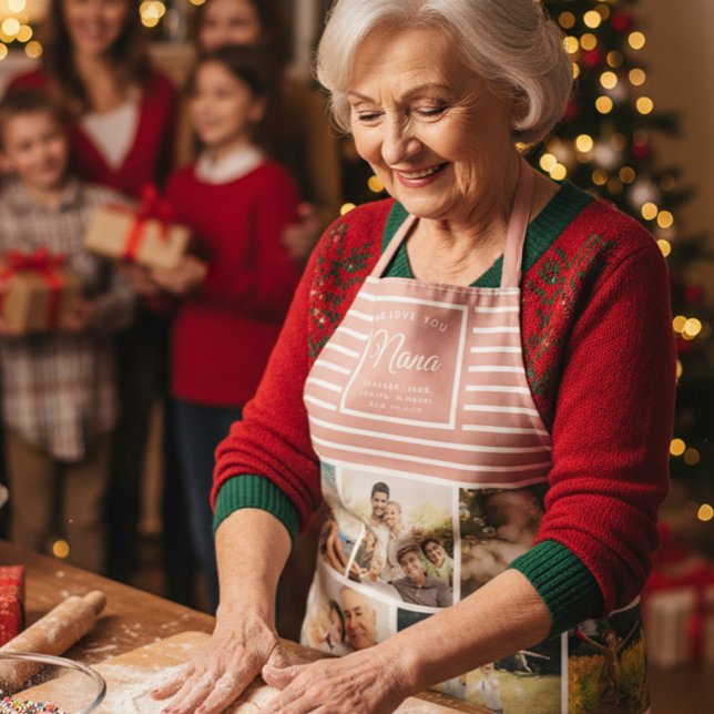 Delantal NOSOTROS TE AMAMOS NANA Abuela Collage de fotos Ro (Subido por el creador)