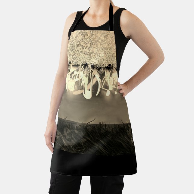 Delantal Notas brillantes del oro (in situ)