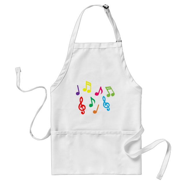 Delantal Notas musicales (Frente)