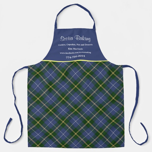 Delantal Nova Scotia Tartan Plaid Business (Anverso)