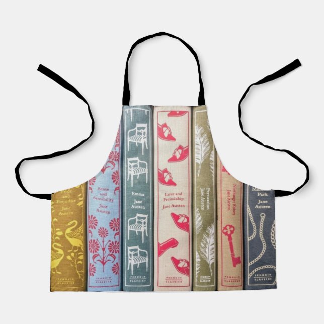 Delantal novelas de Jane Austen (Anverso)