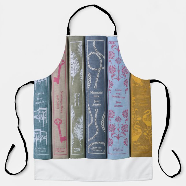 Delantal Novelas de Jane Austen (Anverso)