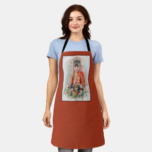 Delantal Novia en rojo a Boda chino en Shanghai