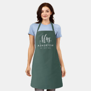Delantal Novia novia señora cazadora personalizada verde
