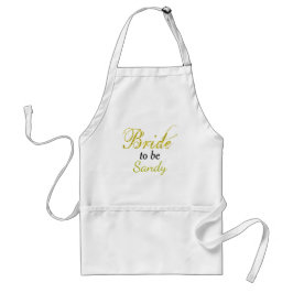 Delantal Novia será idea de ducha de novia