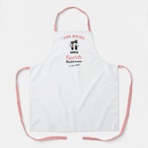 Novias Día de la boda Apron especial personalizado