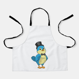 Delantal Novio pájaro con cinta