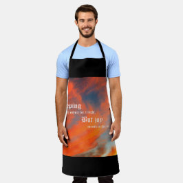 Delantal Nubes de septiembre con salmo 30:5