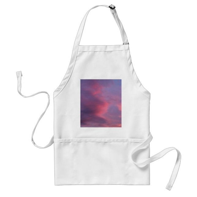 Delantal Nubes Rosadas Azules (Frente)