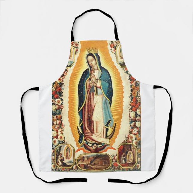 Delantal Nuestra Señora De Guadalupe Arte Radiante (Anverso)