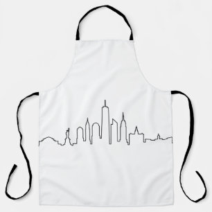 Delantal NUEVA YORK NYC Manhatten USA Skyline Silhouette