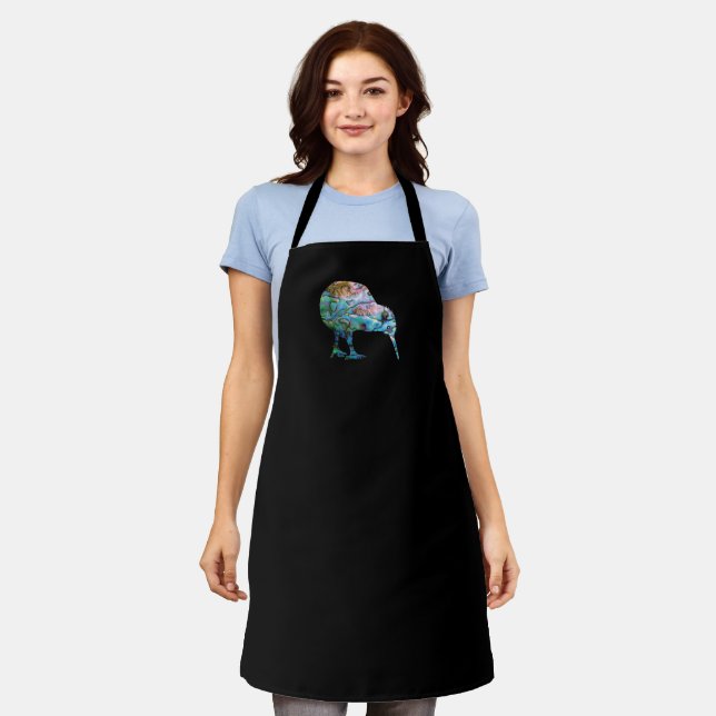 DELANTAL NUEVA ZELANDIA KIWI PAUA ESTÁNDAR APRON (Gastado)