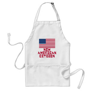 Delantal Nuevo ciudadano americano con la bandera americana