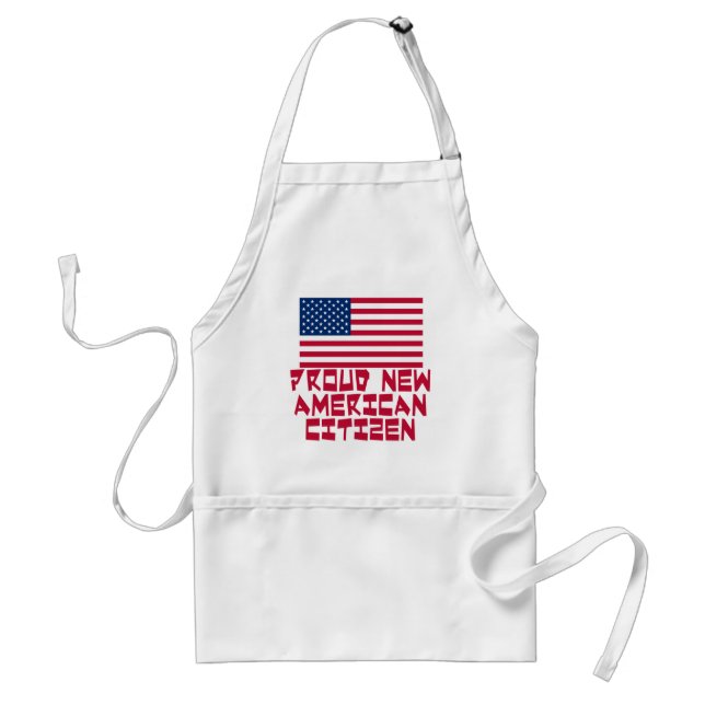 Delantal Nuevo ciudadano americano orgulloso (Frente)