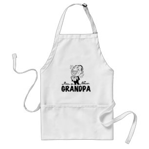 Delantal Nuevos camisetas y regalos sonrientes del abuelo
