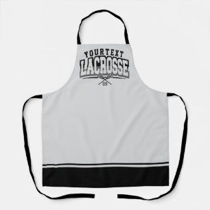 Delantal Número de equipo de ADD NAME del jugador de Lacros