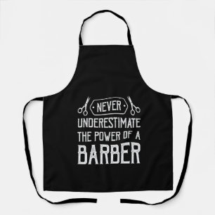 Delantal nunca subestimar el poder de un barbero