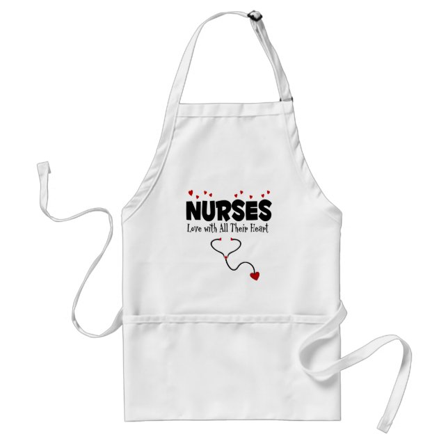 Delantal Nurse Heart Gift (Frente)