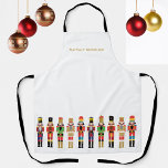 DELANTAL NUTCRACKERS NAVIDADES DE COLOR ACUÁTICO<br><div class="desc">Elegante ilustracion de petardos acuarelas para la taza perfecta de navidades</div>