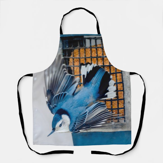 Delantal Nuthatch blanco en nieve (Anverso)
