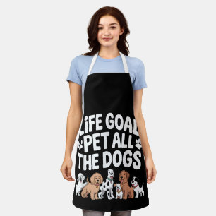 Delantal Objetivo de vida: Acariciar a todos los perros Cit