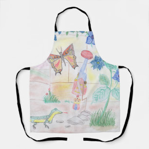 Delantal Obra de arte de niños personalizados, juguete de d