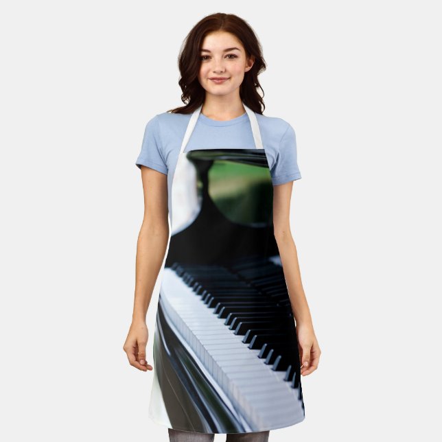 Delantal Obra de arte de piano cuto (Gastado)