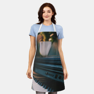 Delantal Obra de arte de piano cuto