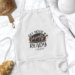 Delantal Obtén tu cotización de color acuático listo para l<br><div class="desc">Haz Tu Cita De Acuarela Preparada Para Plantas Grasas Para Apron Adulto. Cuto delantal del chef con pavo y una graciosa cita del humor de la cocina. Personalice el diseño de humor de este personalizado con su propio nombre o texto.</div>