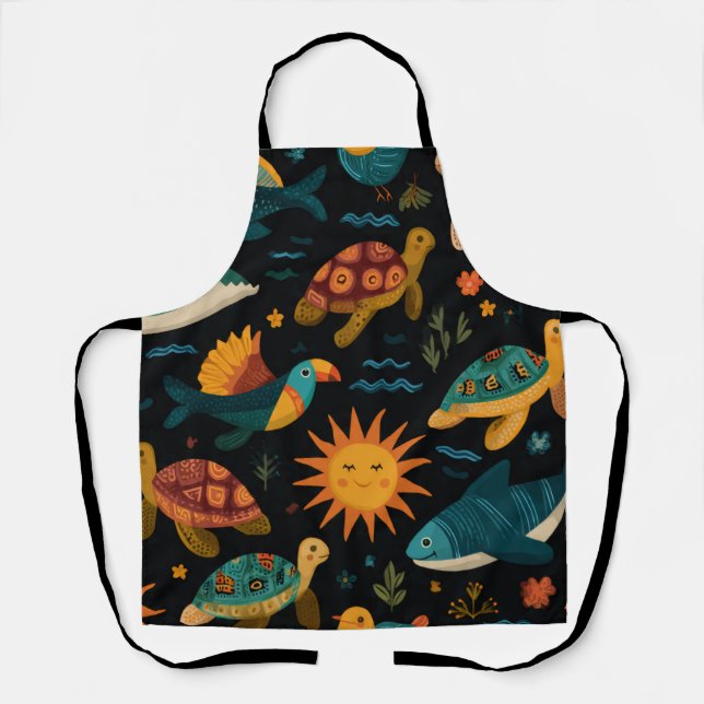 Delantal Ocean Drift All-Over Print Apron Gift (Anverso)